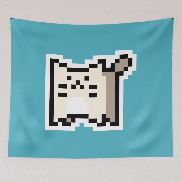 Item preview, White Pixel-Cat designed and sold by Wojciech Sumara.