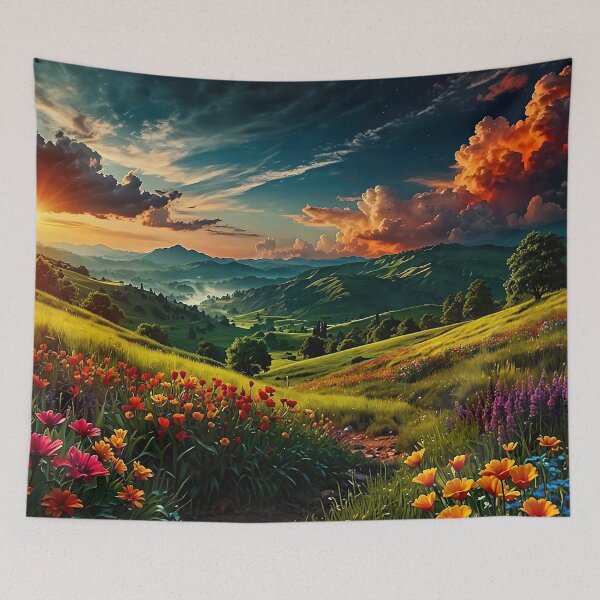 Item preview, The path through the blooming valley designed and sold by PixelParadies.