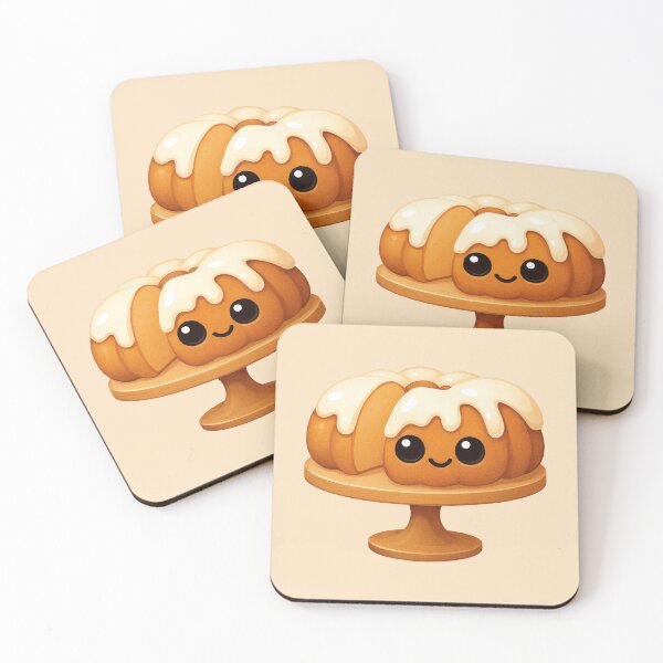 Item preview, Cute kawaii pumpkin spice cake designed and sold by FatBirdie.