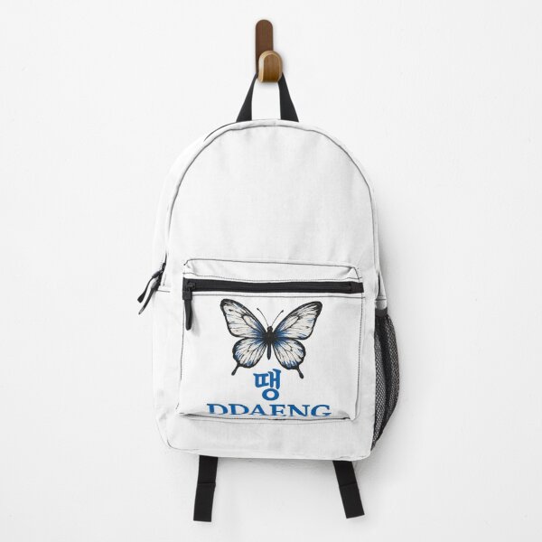 Item preview, Butterfly DDAENG Logo – Minimalist Korean Streetwear Design designed and sold by SiseonStudio.