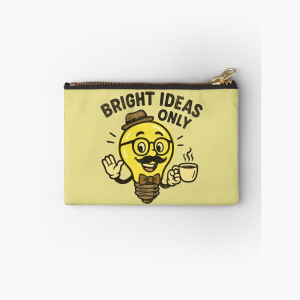 Item preview, Bright Ideas Only – Hipster Lightbulb designed and sold by AwesomeBeyondLimits.