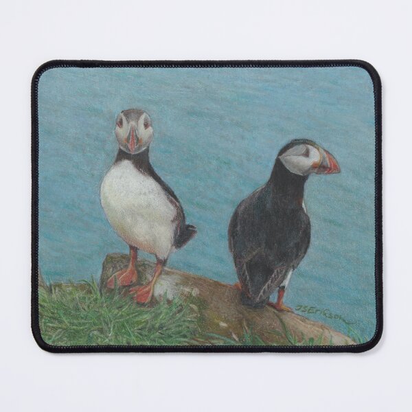 Item preview, Puffins on the Faroese Island of Mykines designed and sold by ISEriksonartist.
