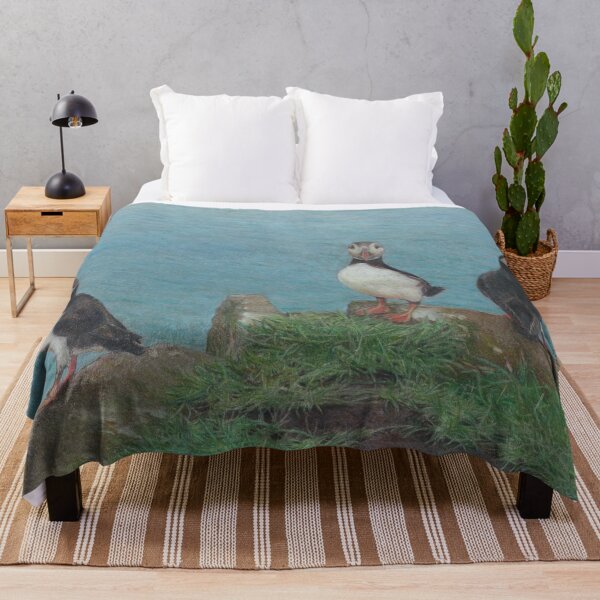 Item preview, Puffins on the Faroese Island of Mykines designed and sold by ISEriksonartist.