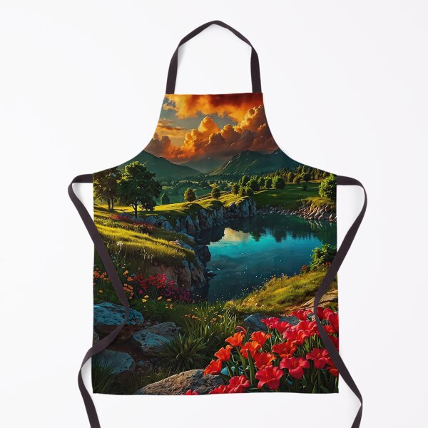 Item preview, Evening atmosphere at the Lake of Wonders designed and sold by PixelParadies.