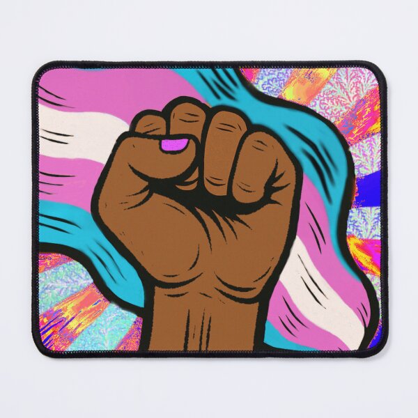 Item preview, trans pride fist designed and sold by Sludgeknuckle.