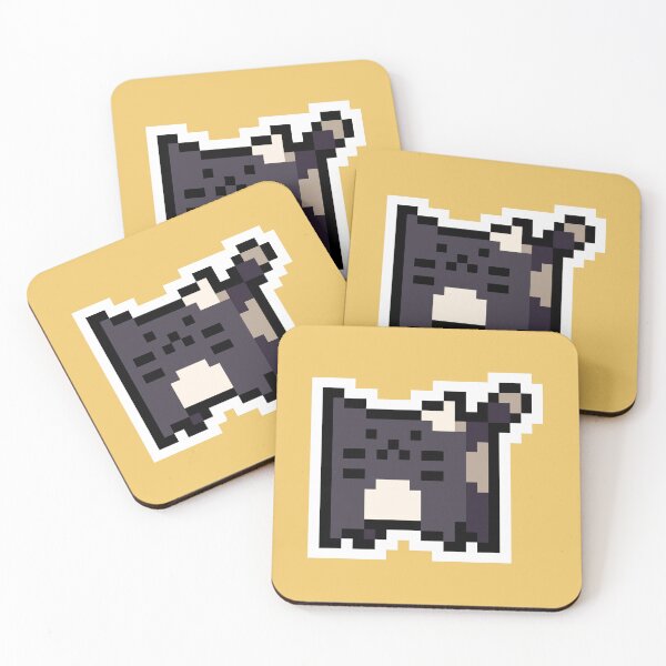 Item preview, Black-White Bi-Color Pixel-Cat designed and sold by Wojciech Sumara.