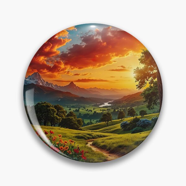 Item preview, The blooming valley of the evening glow designed and sold by PixelParadies.