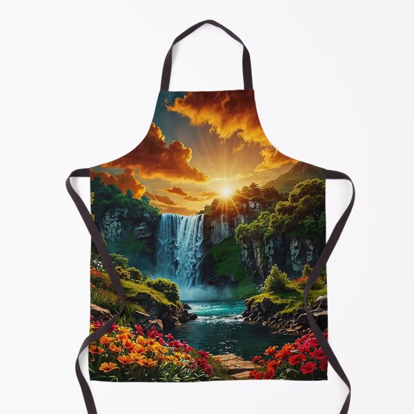 Item preview, Evening Glow Waterfall designed and sold by PixelParadies.