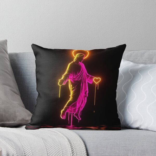 Item preview, Neon Jesus with heart designed and sold by NeyonSaints.