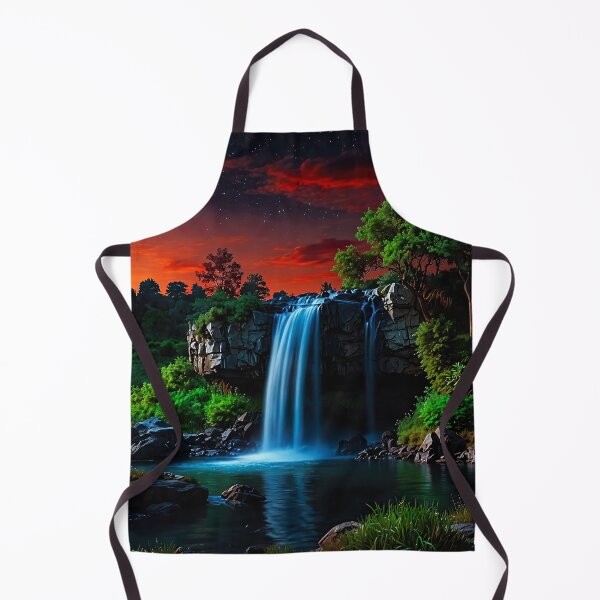Item preview, Waterfall at sunset designed and sold by PixelParadies.