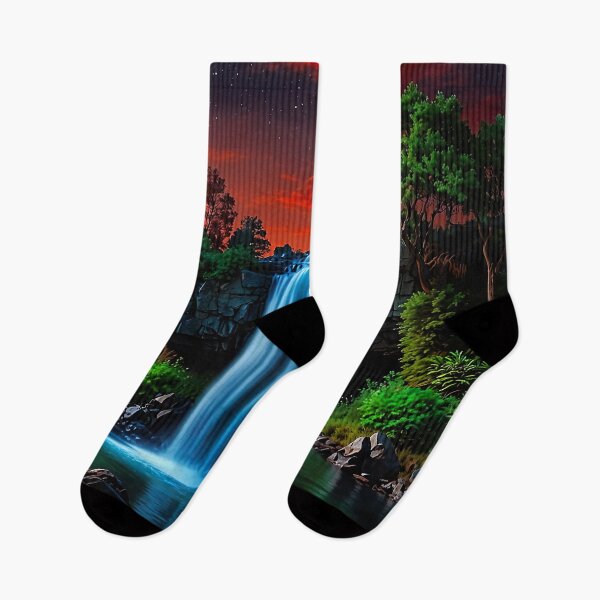 Item preview, Waterfall at sunset designed and sold by PixelParadies.