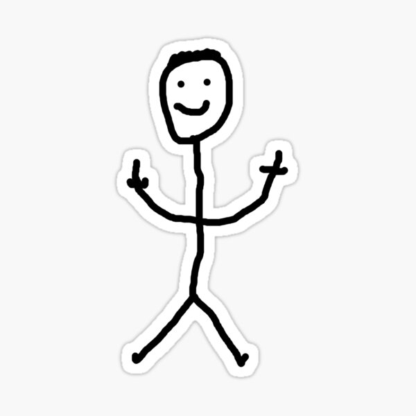 Stick Man Dancing Stickers for Sale