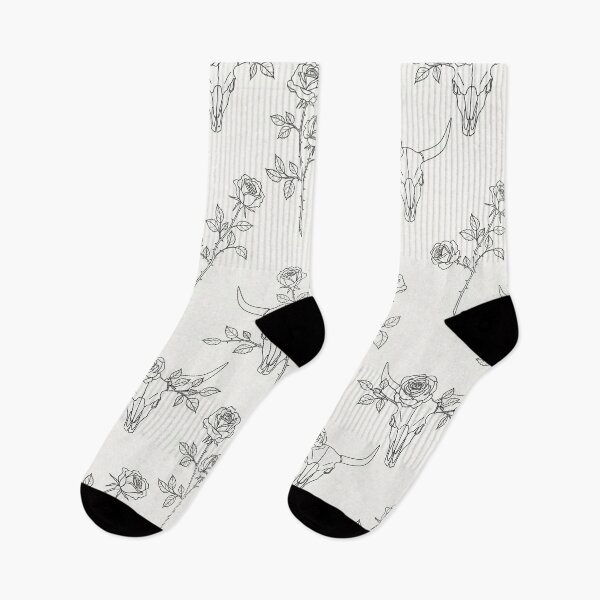 Item preview, Minimalist Western Gothic Cow Skull Pattern designed and sold by ColorVR.