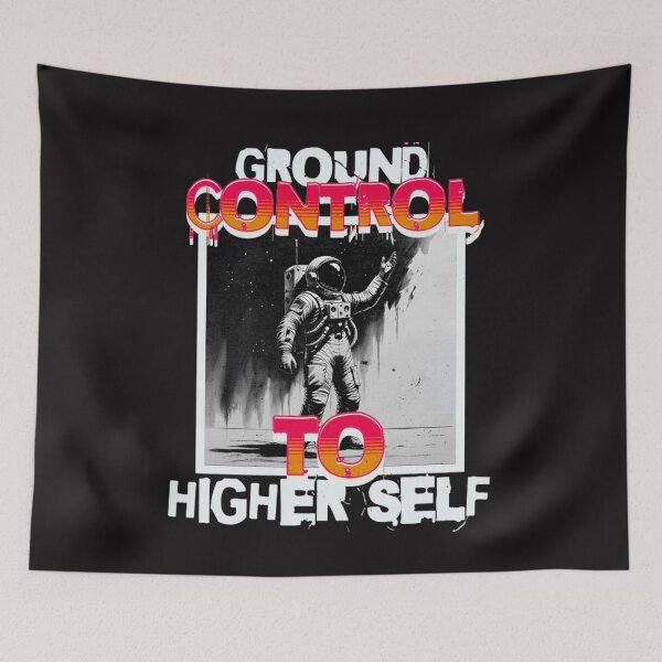 Item preview, Ground Control to Higher Self Spiritual Astronaut designed and sold by VisualAwakeningArt.