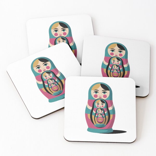 Item preview, Modern Russian Matryoshka Babushka Doll – Folk Nesting Doll Design designed and sold by Okada's t-shirts & accessories.