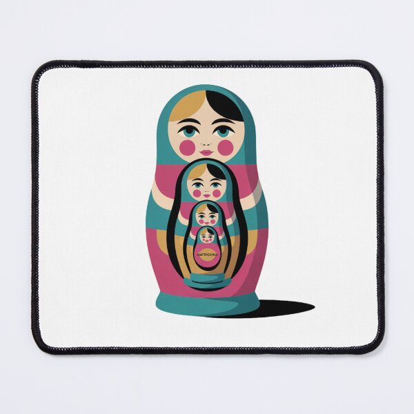 Item preview, Modern Russian Matryoshka Babushka Doll – Folk Nesting Doll Design designed and sold by Okada's t-shirts & accessories.