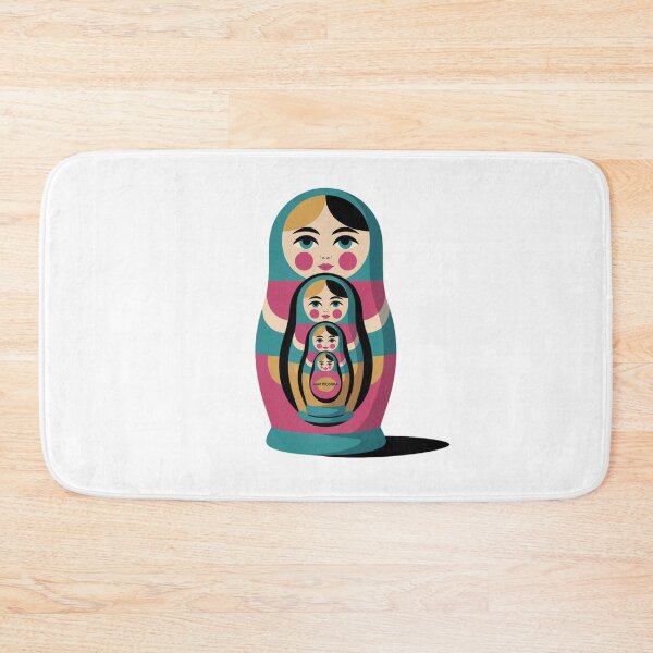 Item preview, Modern Russian Matryoshka Babushka Doll – Folk Nesting Doll Design designed and sold by Okada's t-shirts & accessories.