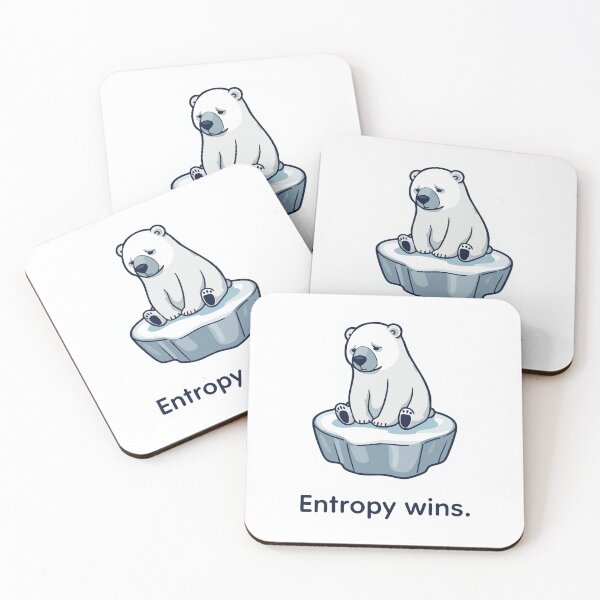 Item preview, Entropy Wins – Funny Physics Polar Bear Design designed and sold by Hans-Design.