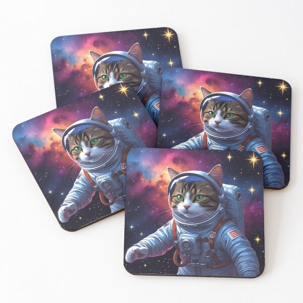 Item preview, Cosmic Cat Astronaut in Space designed and sold by Kairo8.