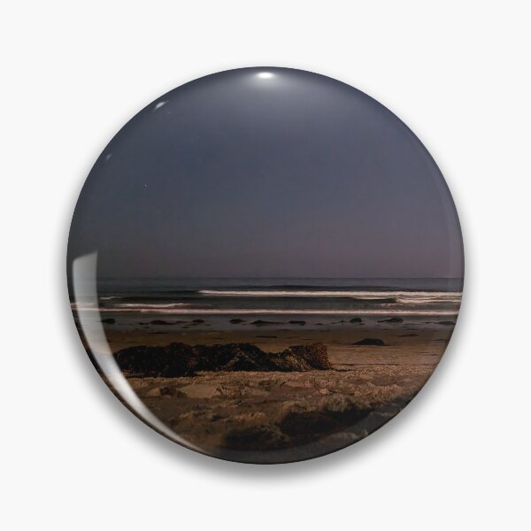 Item preview, Aesthetic Beach Waves at Night Photograph designed and sold by Lostbandito.