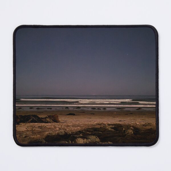 Item preview, Aesthetic Beach Waves at Night Photograph designed and sold by Lostbandito.