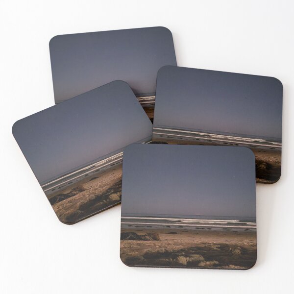 Item preview, Aesthetic Beach Waves at Night Photograph designed and sold by Lostbandito.