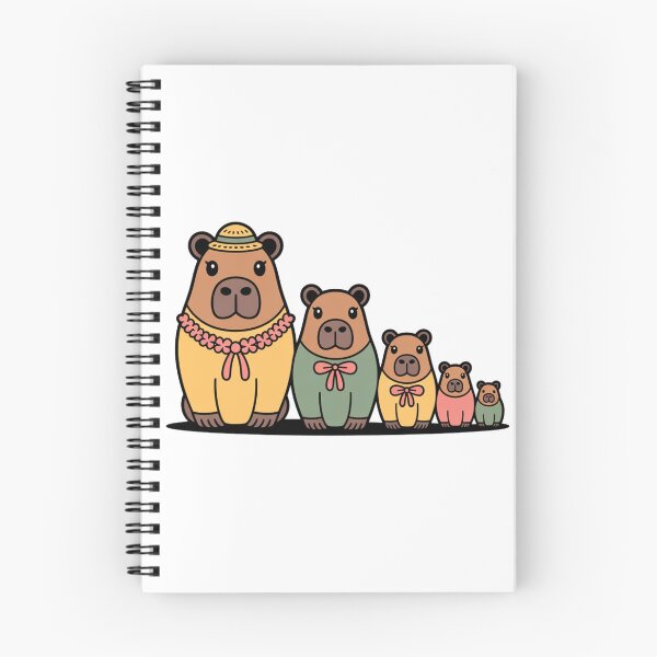 Item preview, Retro Cute Capybara Matryoshka Babushka – Quirky Russian Nesting Doll Design designed and sold by Okada's t-shirts & accessories.