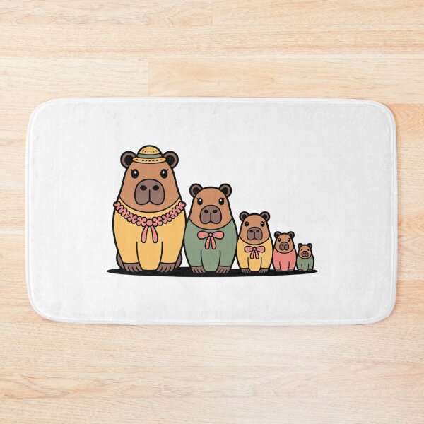 Item preview, Retro Cute Capybara Matryoshka Babushka – Quirky Russian Nesting Doll Design designed and sold by Okada's t-shirts & accessories.