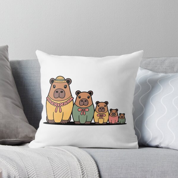 Item preview, Retro Cute Capybara Matryoshka Babushka – Quirky Russian Nesting Doll Design designed and sold by Okada's t-shirts & accessories.