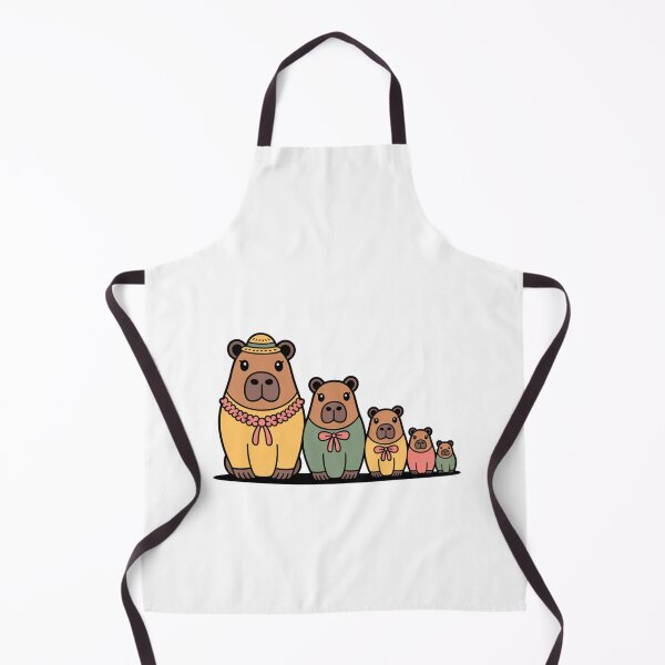 Item preview, Retro Cute Capybara Matryoshka Babushka – Quirky Russian Nesting Doll Design designed and sold by Okada's t-shirts & accessories.