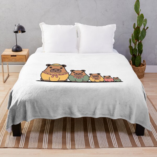 Item preview, Retro Cute Capybara Matryoshka Babushka – Quirky Russian Nesting Doll Design designed and sold by Okada's t-shirts & accessories.