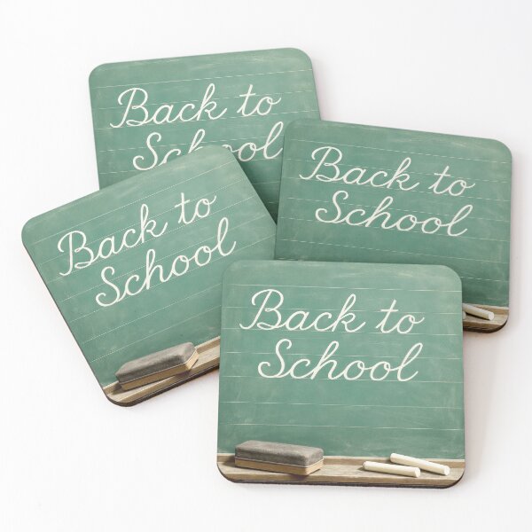 Item preview, Back To School Cursive Message On a Green Chalkboard designed and sold by Maria Dryfhout.