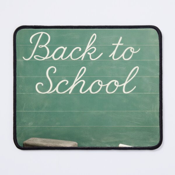 Item preview, Back To School Cursive Message On a Green Chalkboard designed and sold by Maria Dryfhout.