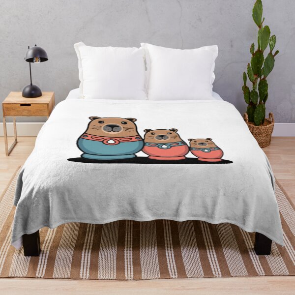 Item preview, Retro Cute Capybara Matryoshka Babushka – Quirky Russian Nesting Doll Design designed and sold by Okada's t-shirts & accessories.