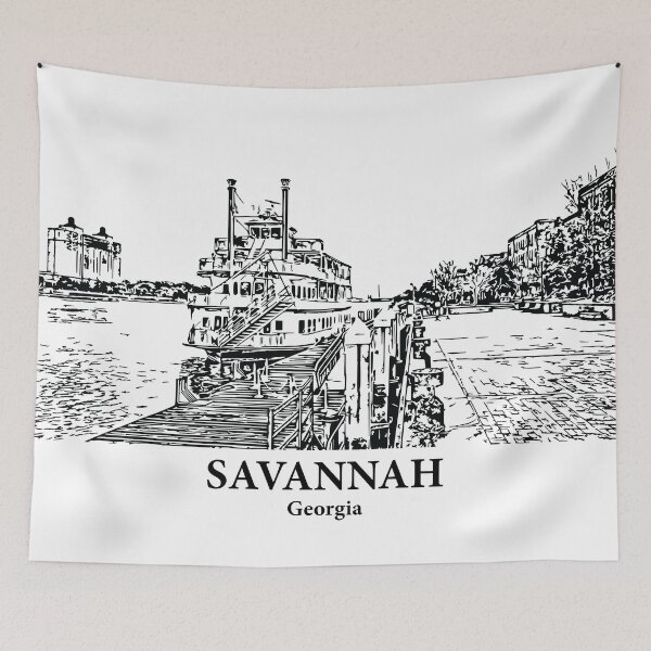 Item preview, Savannah – Georgia designed and sold by Lakeric Cityscapes.