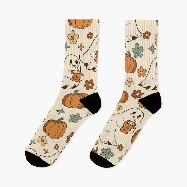 Item preview, Groovy Retro Ghost and Pumpkin Spice designed and sold by ColorVR.