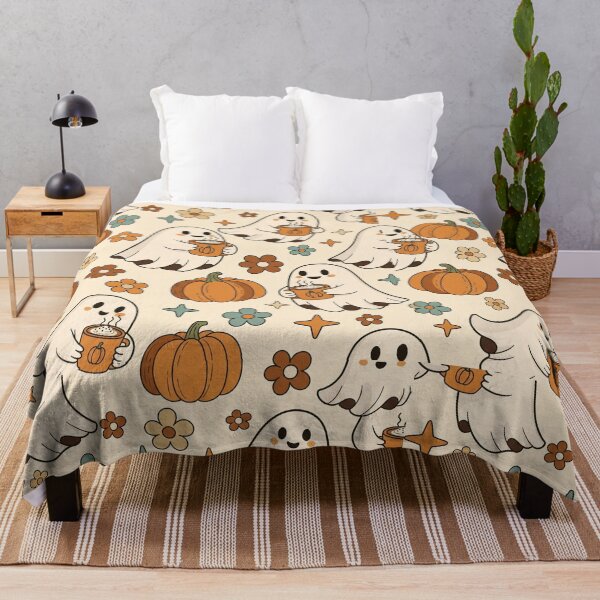 Item preview, Groovy Retro Ghost and Pumpkin Spice designed and sold by ColorVR.