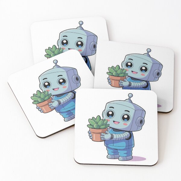Item preview, Cute Cartoon Robot  designed and sold by NicolasGlowArt.
