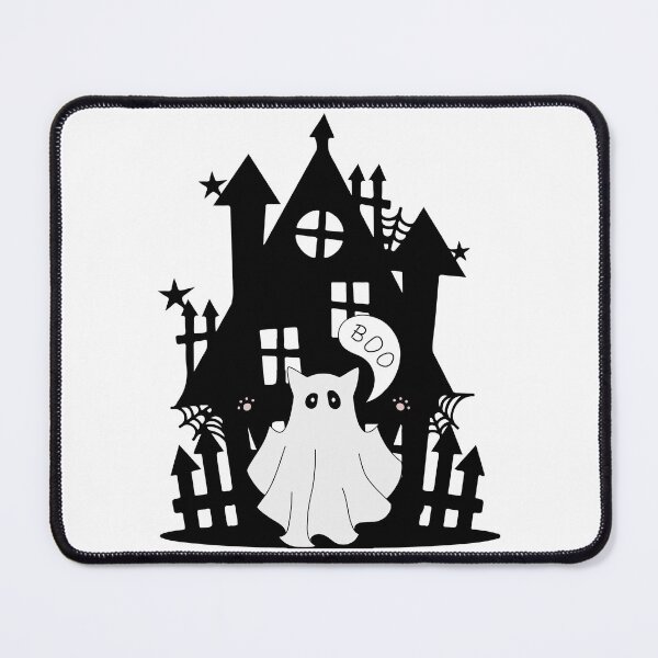 Item preview, Witch Palace Cute Cat and Ghost designed and sold by TheMysticNook.