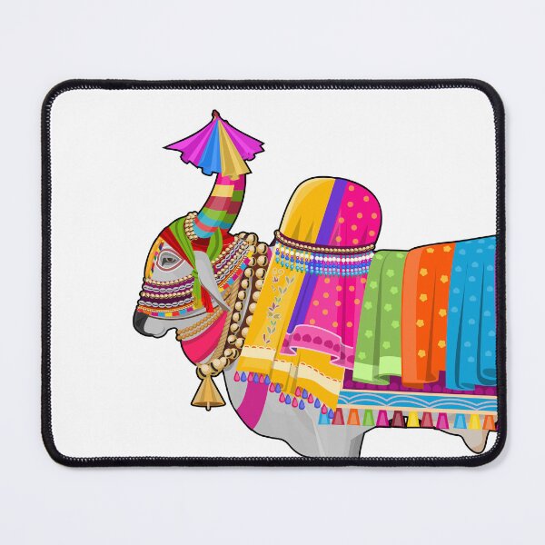 Item preview, Indian Decorated Bull design designed and sold by niStock.