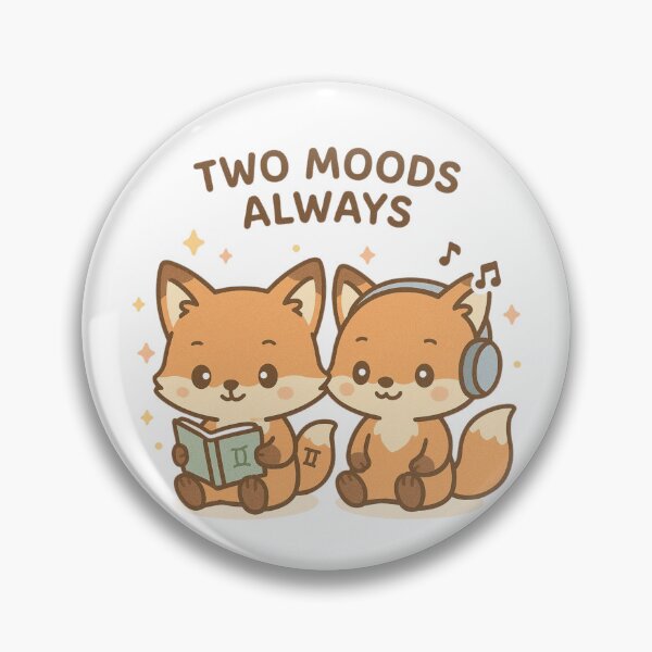 Item preview, Cute Gemini Fox Twins Zodiac Design designed and sold by Nytherra.