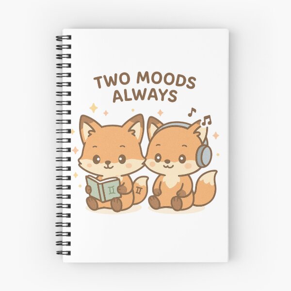 Item preview, Cute Gemini Fox Twins Zodiac Design designed and sold by Nytherra.