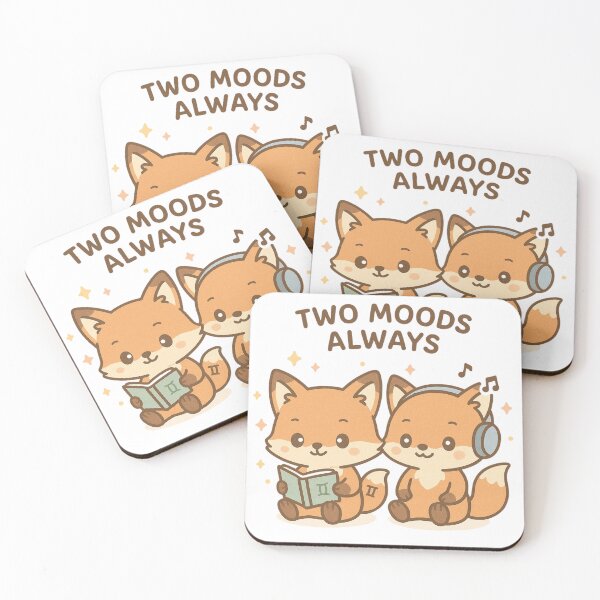 Item preview, Cute Gemini Fox Twins Zodiac Design designed and sold by Nytherra.