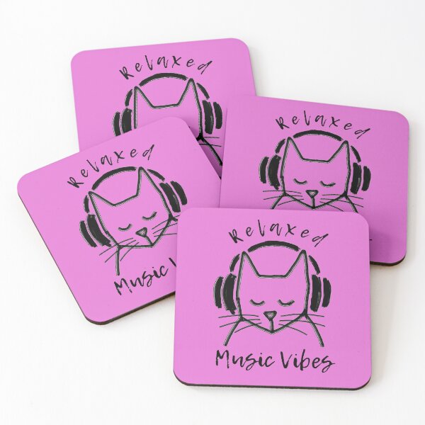 Item preview, Chill Cat with Headphones Relaxed Music Vibes designed and sold by alczar.