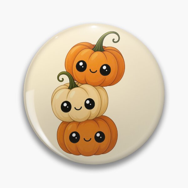 Item preview, Cute kawaii pumpkin trio designed and sold by FatBirdie.