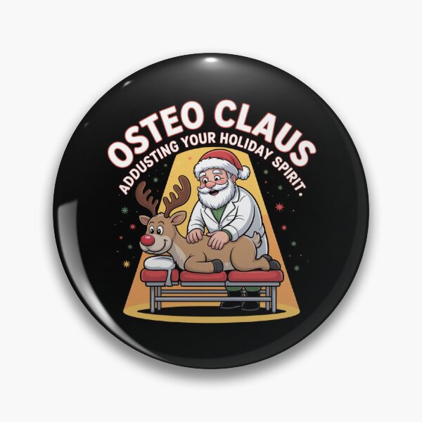 Item preview, Osteo Claus – Adjusting Your Holiday Spirit designed and sold by osteopath shop.