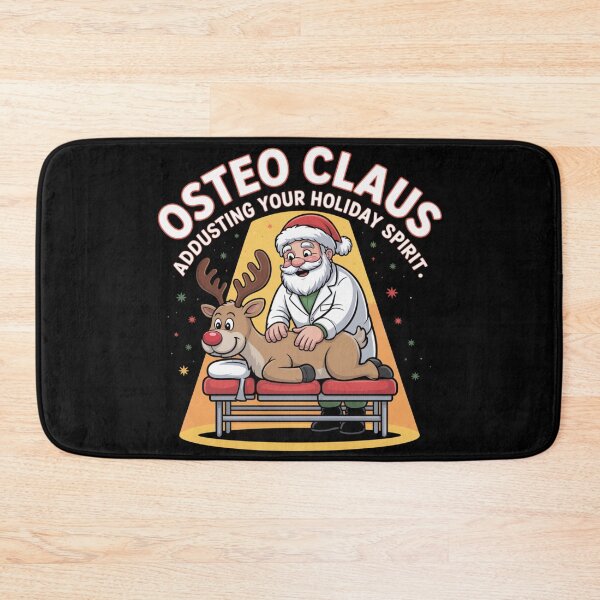 Item preview, Osteo Claus – Adjusting Your Holiday Spirit designed and sold by osteopath shop.