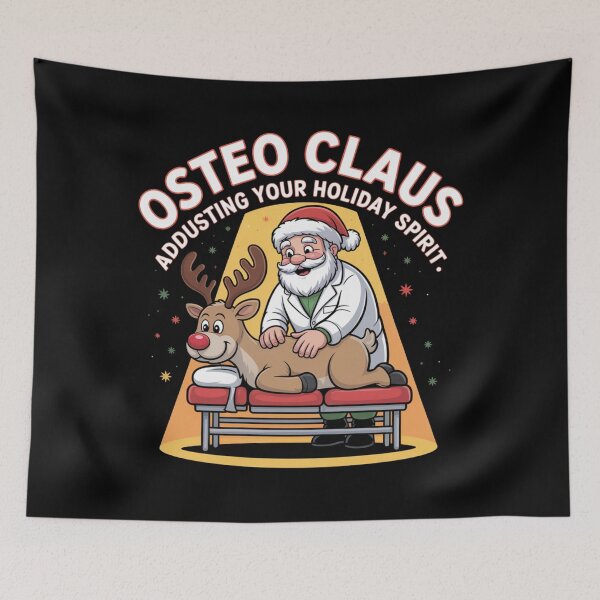 Item preview, Osteo Claus – Adjusting Your Holiday Spirit designed and sold by osteopath shop.