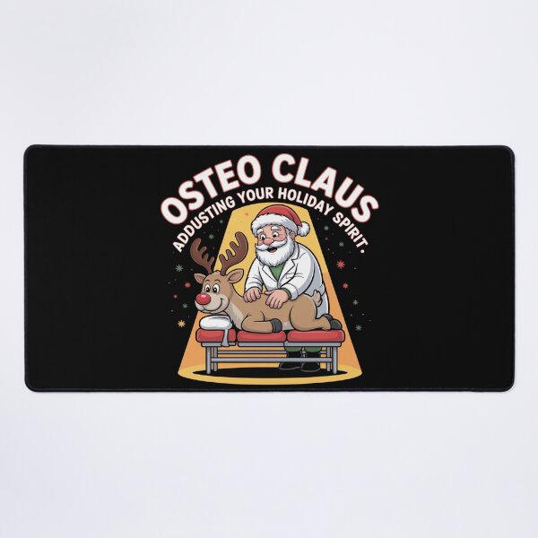 Item preview, Osteo Claus – Adjusting Your Holiday Spirit designed and sold by osteopath shop.