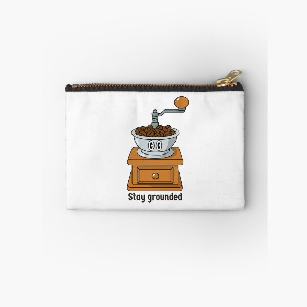 Item preview, Stay Grounded Coffee Pun Design | Funny Coffee Quote Art with Grinder designed and sold by P-L-Sardines.